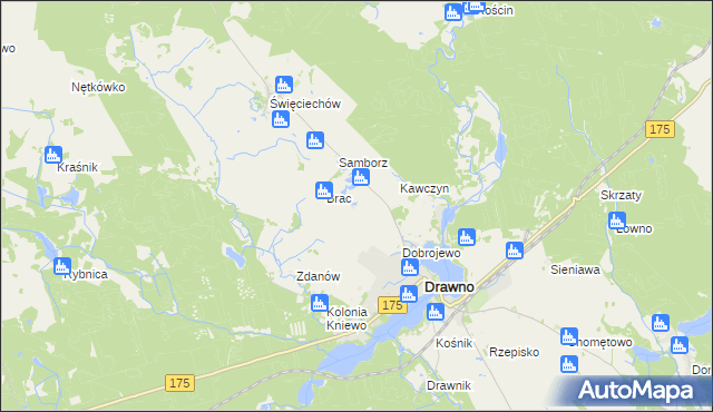 mapa Ostrożyce, Ostrożyce na mapie Targeo