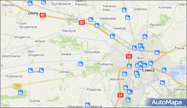 mapa Otolice, Otolice na mapie Targeo