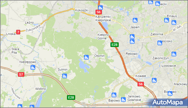 mapa Otomin, Otomin na mapie Targeo