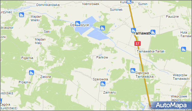 mapa Pańków, Pańków na mapie Targeo