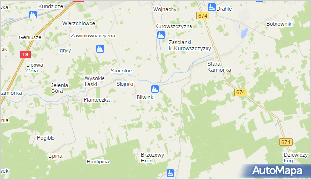 mapa Pawełki gmina Sokółka, Pawełki gmina Sokółka na mapie Targeo
