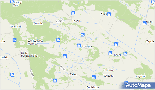 mapa Piątkowizna, Piątkowizna na mapie Targeo