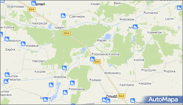 mapa Pobołowice-Kolonia, Pobołowice-Kolonia na mapie Targeo