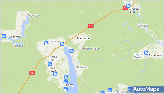 mapa Podmacharce, Podmacharce na mapie Targeo