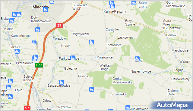 mapa Pojałowice, Pojałowice na mapie Targeo