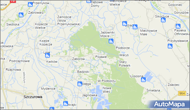 mapa Pojawie, Pojawie na mapie Targeo