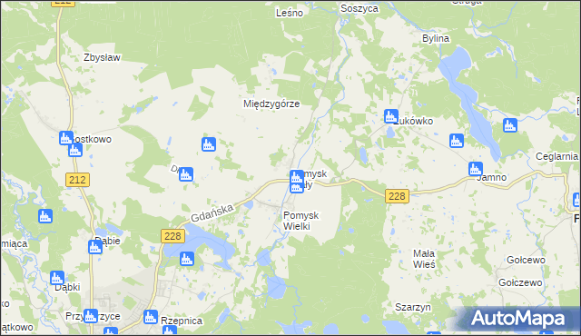 mapa Pomysk Mały, Pomysk Mały na mapie Targeo