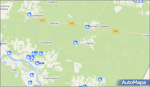 mapa Poręby gmina Mielnik, Poręby gmina Mielnik na mapie Targeo
