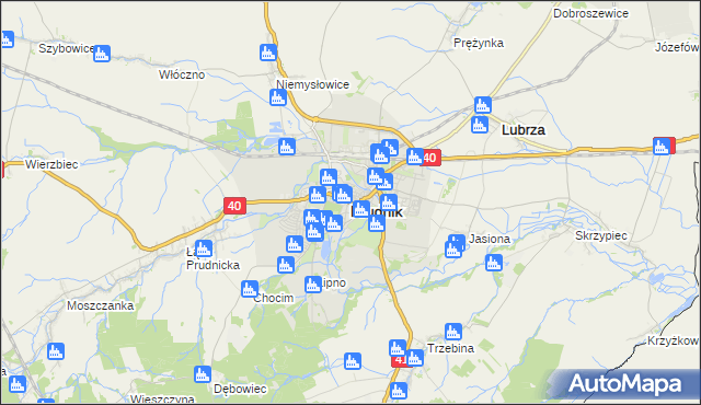 mapa Prudnik, Prudnik na mapie Targeo