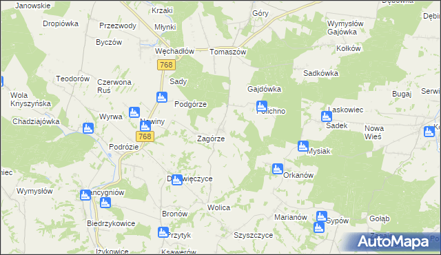 mapa Przecławka, Przecławka na mapie Targeo