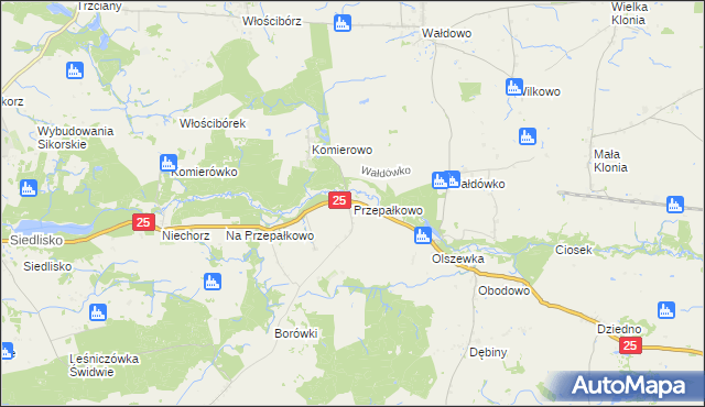 mapa Przepałkowo, Przepałkowo na mapie Targeo