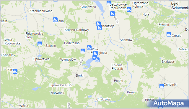 mapa Przerąb, Przerąb na mapie Targeo