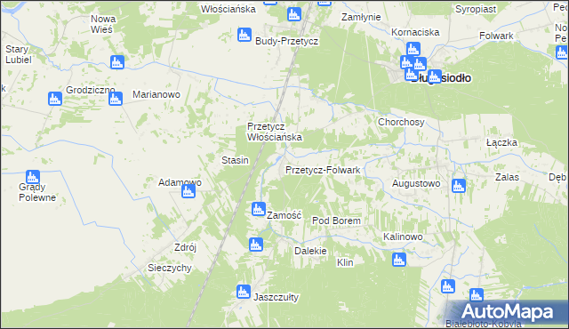 mapa Przetycz-Folwark, Przetycz-Folwark na mapie Targeo