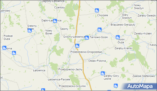 mapa Przeździecko-Mroczki, Przeździecko-Mroczki na mapie Targeo