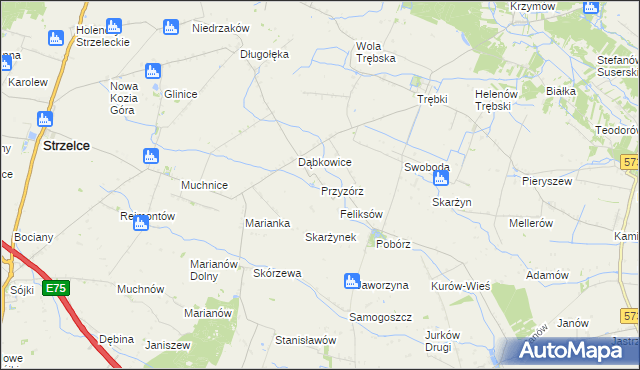 mapa Przyzórz, Przyzórz na mapie Targeo