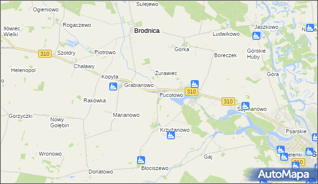 mapa Pucołowo, Pucołowo na mapie Targeo