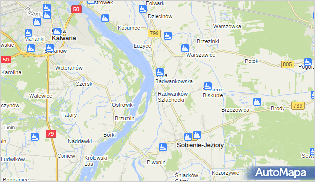 mapa Radwanków Szlachecki, Radwanków Szlachecki na mapie Targeo
