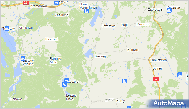 mapa Rasząg, Rasząg na mapie Targeo