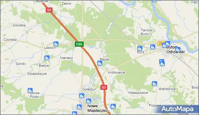 mapa Rejów, Rejów na mapie Targeo