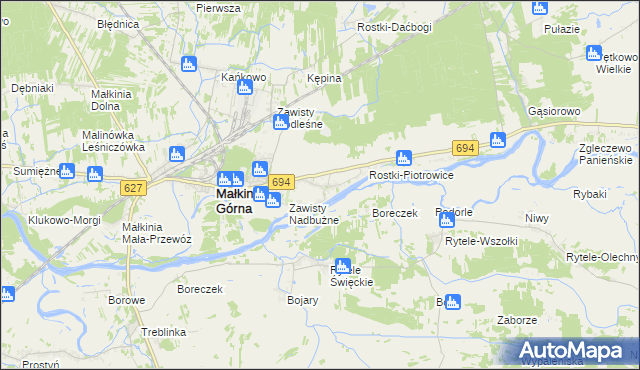 mapa Rostki Wielkie, Rostki Wielkie na mapie Targeo