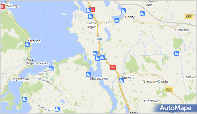 mapa Ruda gmina Miłki, Ruda gmina Miłki na mapie Targeo