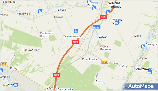 mapa Rudnik-Kolonia, Rudnik-Kolonia na mapie Targeo