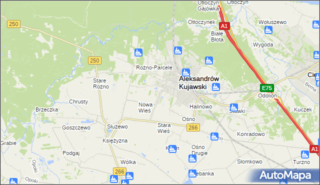 mapa Rudunki gmina Aleksandrów Kujawski, Rudunki gmina Aleksandrów Kujawski na mapie Targeo