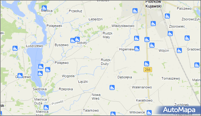 mapa Rudzk Duży, Rudzk Duży na mapie Targeo