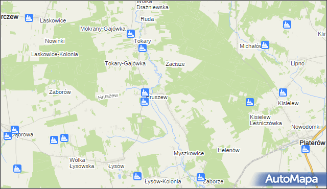 mapa Rusków, Rusków na mapie Targeo