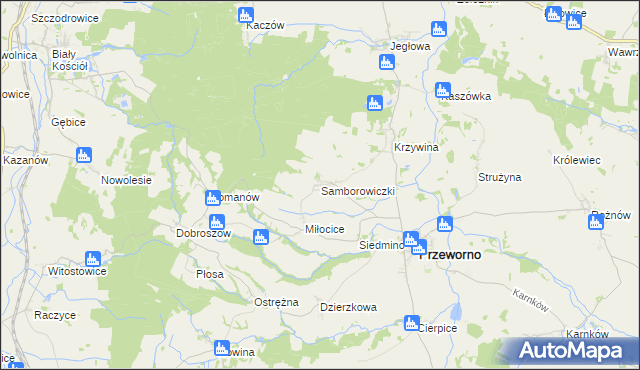 mapa Samborowiczki, Samborowiczki na mapie Targeo