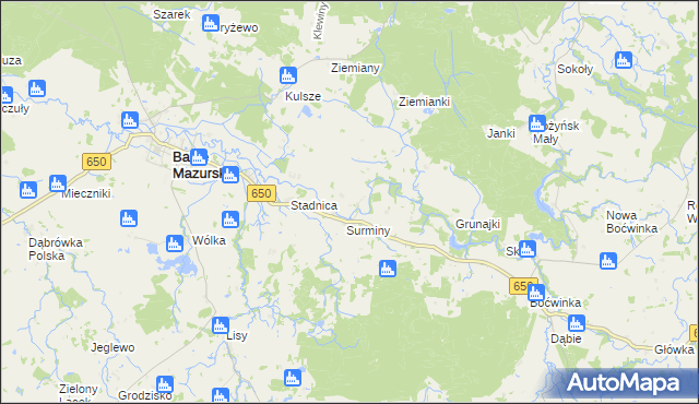 mapa Sapałówka, Sapałówka na mapie Targeo