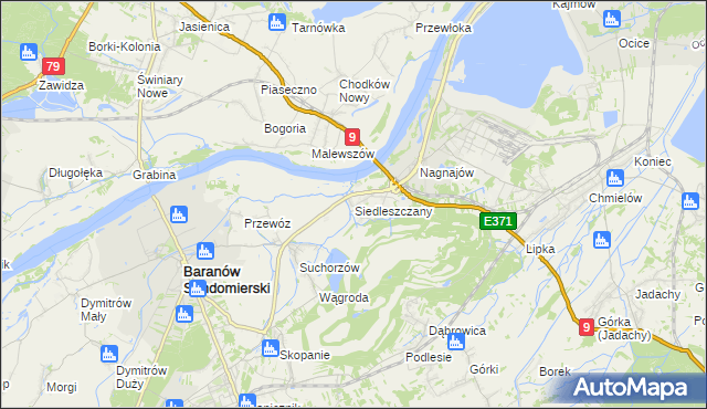mapa Siedleszczany, Siedleszczany na mapie Targeo