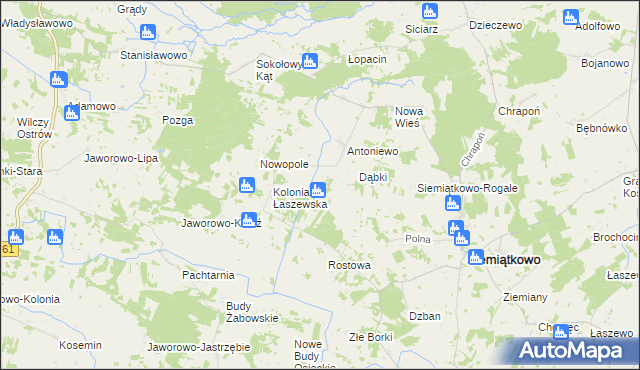 mapa Siemiątkowo-Siódmaczka, Siemiątkowo-Siódmaczka na mapie Targeo