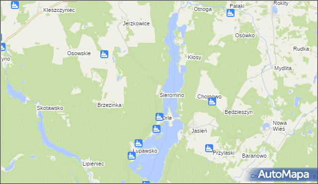 mapa Sieromino, Sieromino na mapie Targeo