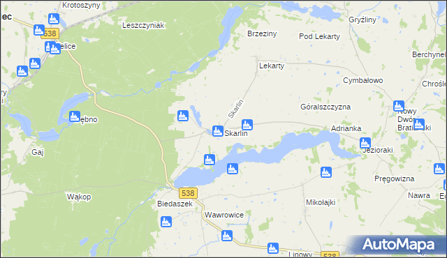 mapa Skarlin, Skarlin na mapie Targeo