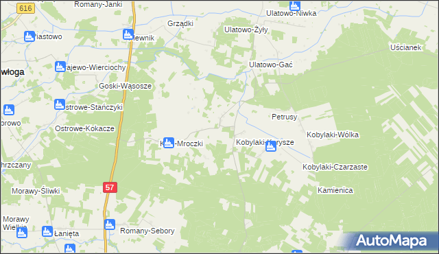 mapa Skierkowizna, Skierkowizna na mapie Targeo