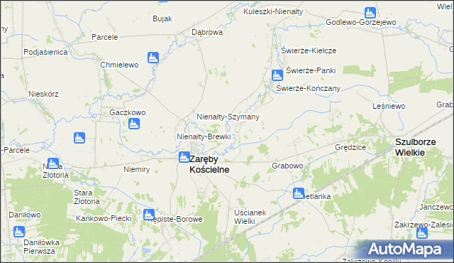 mapa Skłody-Stachy, Skłody-Stachy na mapie Targeo