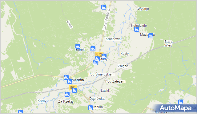 mapa Stany gmina Bojanów, Stany gmina Bojanów na mapie Targeo