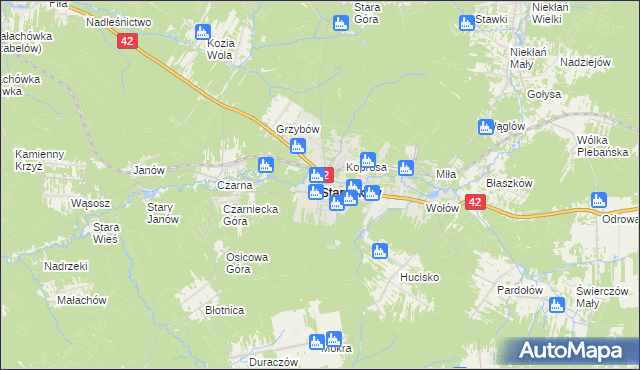 mapa Stąporków, Stąporków na mapie Targeo