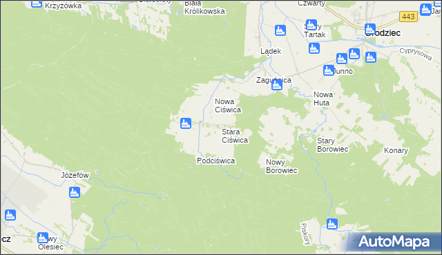 mapa Stara Ciświca, Stara Ciświca na mapie Targeo