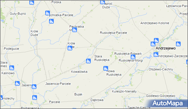 mapa Stara Ruskołęka, Stara Ruskołęka na mapie Targeo