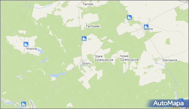 mapa Stare Dzieduszyce, Stare Dzieduszyce na mapie Targeo