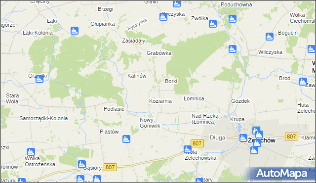 mapa Stary Goniwilk, Stary Goniwilk na mapie Targeo