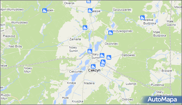 mapa Stary Sumin, Stary Sumin na mapie Targeo