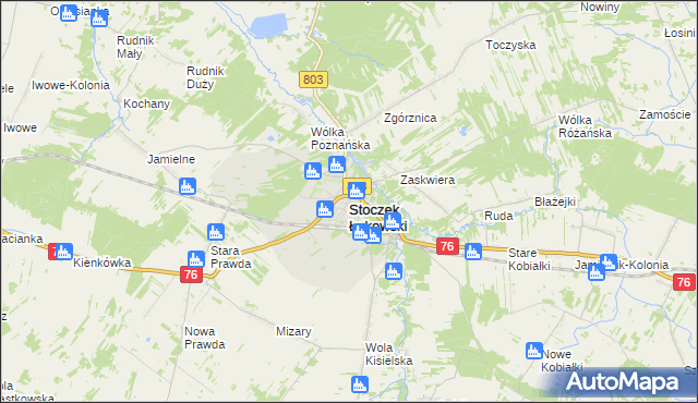 mapa Stoczek Łukowski, Stoczek Łukowski na mapie Targeo