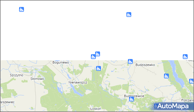 mapa Studzieniec gmina Rogoźno, Studzieniec gmina Rogoźno na mapie Targeo