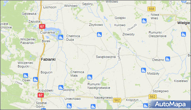 mapa Świątkowizna, Świątkowizna na mapie Targeo
