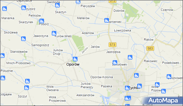 mapa Świechów, Świechów na mapie Targeo