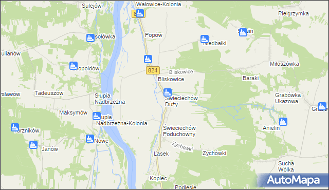 mapa Świeciechów Duży, Świeciechów Duży na mapie Targeo