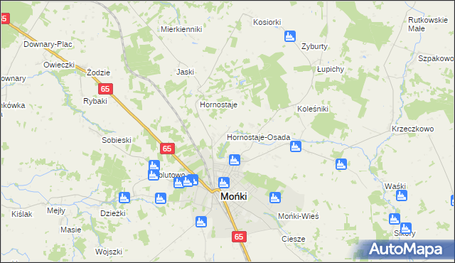 mapa Świerzbienie, Świerzbienie na mapie Targeo